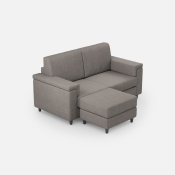 Divano Marrak 2 posti + pouf di Ityhome