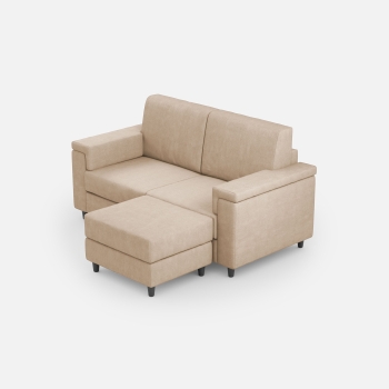 Divano Marrak 2 posti + pouf di Ityhome