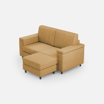 Divano Marrak 2 posti + pouf di Ityhome