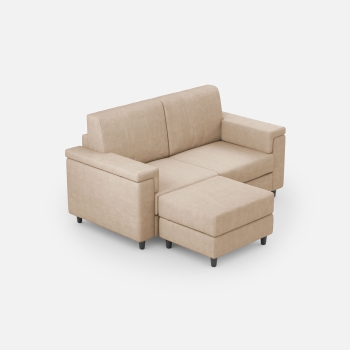 Divano Marrak 2 posti + pouf di Ityhome