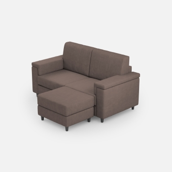 Divano Marrak 2 posti + pouf di Ityhome