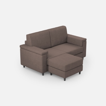 Divano Marrak 2 posti + pouf di Ityhome