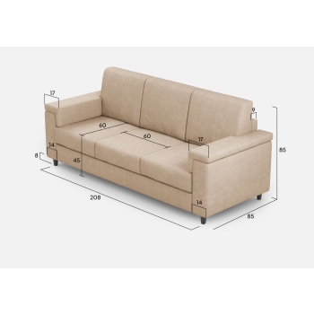 Divano Marrak 3 posti di Ityhome