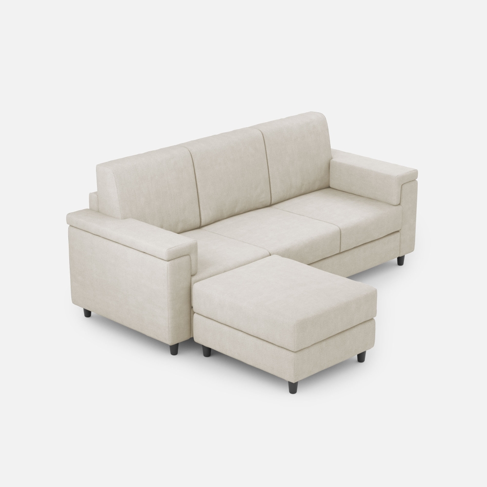 Divano Marrak 3 posti + pouf di Ityhome