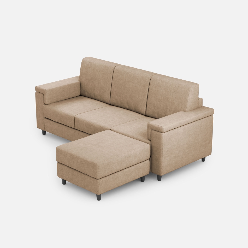 Divano Marrak 3 posti + pouf di Ityhome