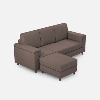 Divano Marrak 3 posti + pouf di Ityhome