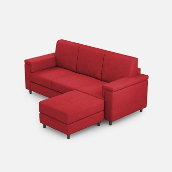 Divano Marrak 3 posti + pouf di Ityhome