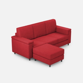 Divano Marrak 3 posti + pouf di Ityhome