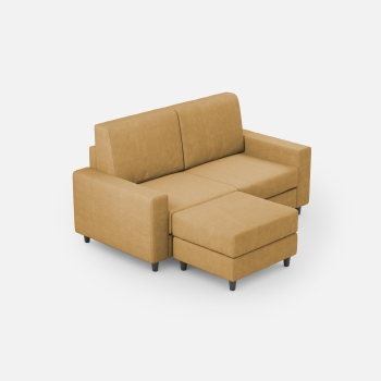 Divano Sakar 2 posti con pouf di Ityhome