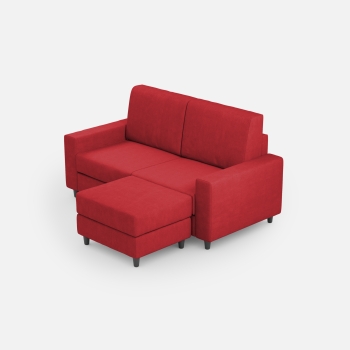 Divano Sakar 2 posti con pouf di Ityhome