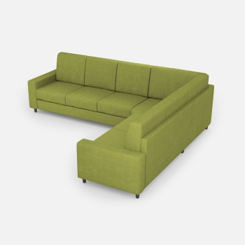 Divano Sakar 3 posti con angolo con divano 2 posti di Ityhome