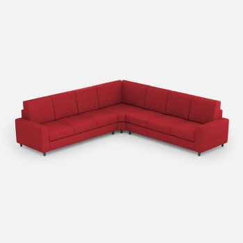 Divano Sakar 3 posti con angolo con divano 3 posti di Ityhome