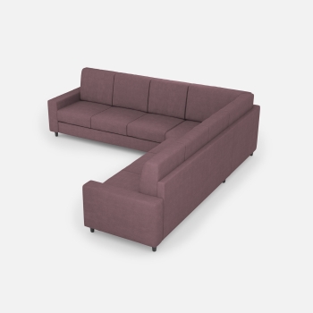 Divano Sakar 3 posti con angolo con divano 3 posti di Ityhome