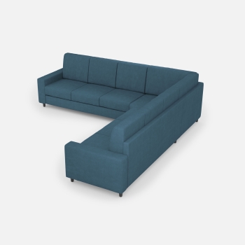 Divano Sakar 3 posti con angolo con divano 3 posti di Ityhome