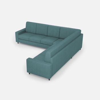 Divano Sakar 3 posti con angolo con divano 3 posti di Ityhome