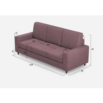 Divano Sakar 3 posti di Ityhome