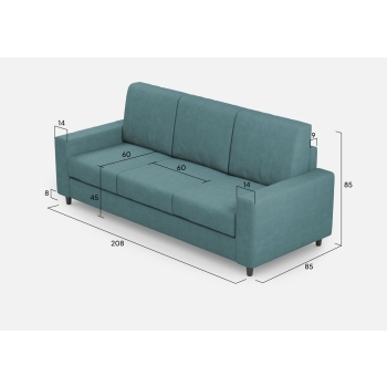 Divano Sakar 3 posti di Ityhome