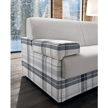 Divano tre posti Bob estraibile di Felis rivestito in tessuto o ecopelle