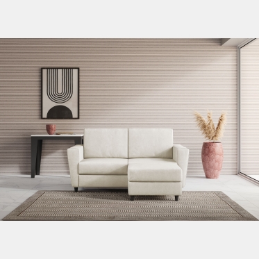 Divano Yasel 2 posti con pouf  di Ityhome