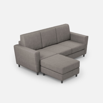 Divano Yasel 3 posti con pouf di Ityhome