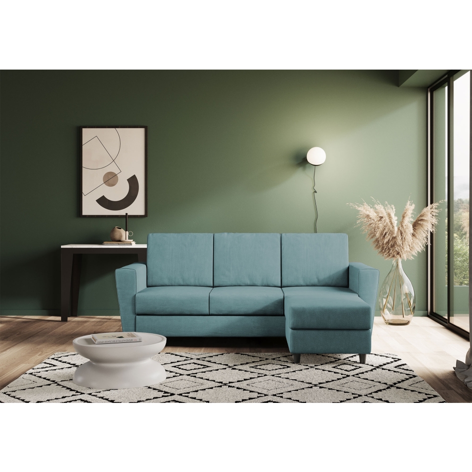 Divano Yasel 3 posti con pouf di Ityhome