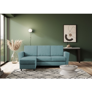 Divano Yasel 3 posti con pouf di Ityhome