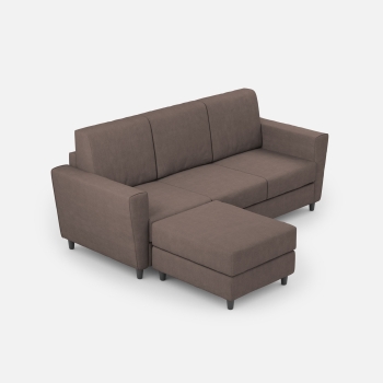 Divano Yasel 3 posti con pouf di Ityhome
