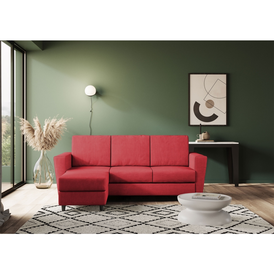 Divano Yasel 3 posti con pouf di Ityhome