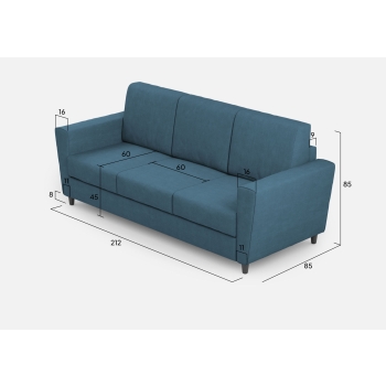 Divano Yasel 3 posti di Ityhome