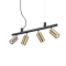 Lampadario a sospensione DYNAMITE SP4 ottone satinato di Ideal Lux