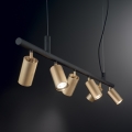 Lampadario a sospensione DYNAMITE SP6 ottone satinato di Ideal Lux
