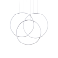 Sospensione FRAME SP CERCHIO BIANCO di Ideal Lux