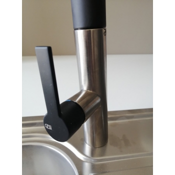  Gessi Miscelatore con canna girevole e doccetta estraibile Mesh  60005