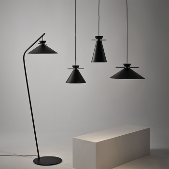 Lampada Japan da sospensione o piantana in metallo di Midj