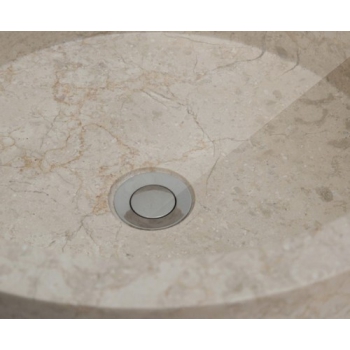 Lavandino Cylinder di Cipì in marmo naturale avorio