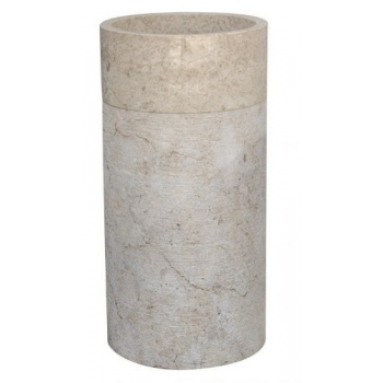 Lavandino Cylinder di Cipì in marmo naturale avorio