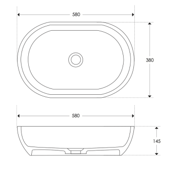 Lavandino da appoggio Pool Basin CP950SSN di Cipì in Istone Solid Surface HQ
