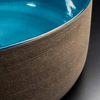 Lavandino Index Tinta CP950NAT di Cipì in argilla refrattaria