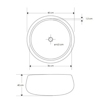 Lavandino Kraton basin CP950/KR di Cipì in onice massiccio