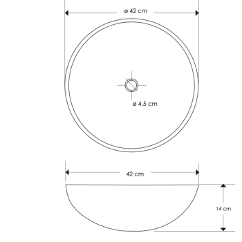 Lavandino Sandstone Basin CP950SS di Cipì da appoggio in Sandstone