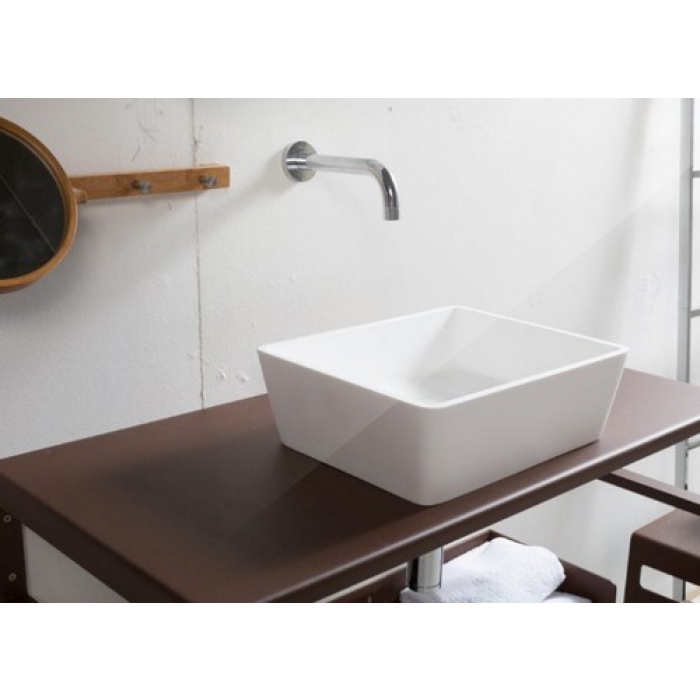 Lavandino Slashbasic di Cipì in Solid Surface rettangolare