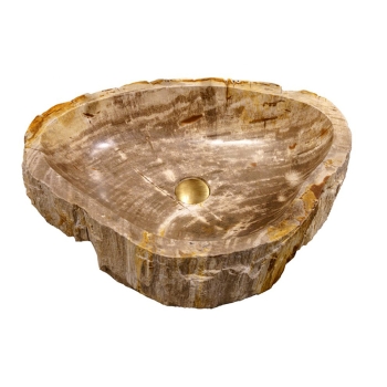 Lavandino Stone Tree CP950/T di Cipì in legno pietrificato unico e irripetibile