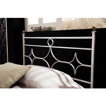 Letto a una piazza e mezza Lumen in ferro battuto prodotto artigianalmente