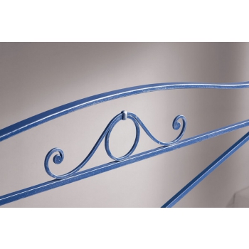 Letto a una piazza e mezza Nuvola in ferro battuto prodotto artigianalmente