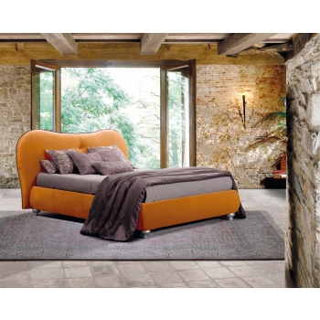 Letto Bernadette di Lettissimi in tessuto o ecopelle 