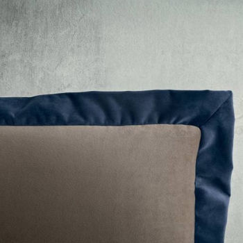 Letto Carter matrimoniale in tessuto o ecopelle,completamente sfoderabile