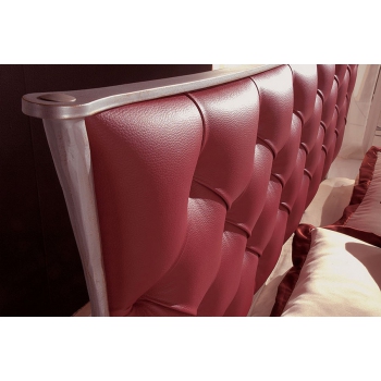 Letto Enea Capitonné matrimoniale di Pama Letti in ferro battuto