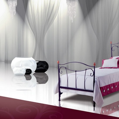 Letto in Ferro Battuto modello Cleopatra Singolo di Pama Letti