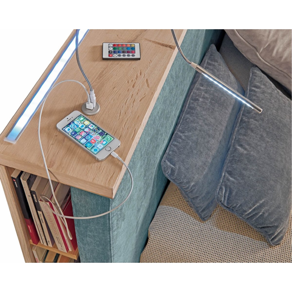 Letto matrimoniale Alba con libreria Lettissimi 