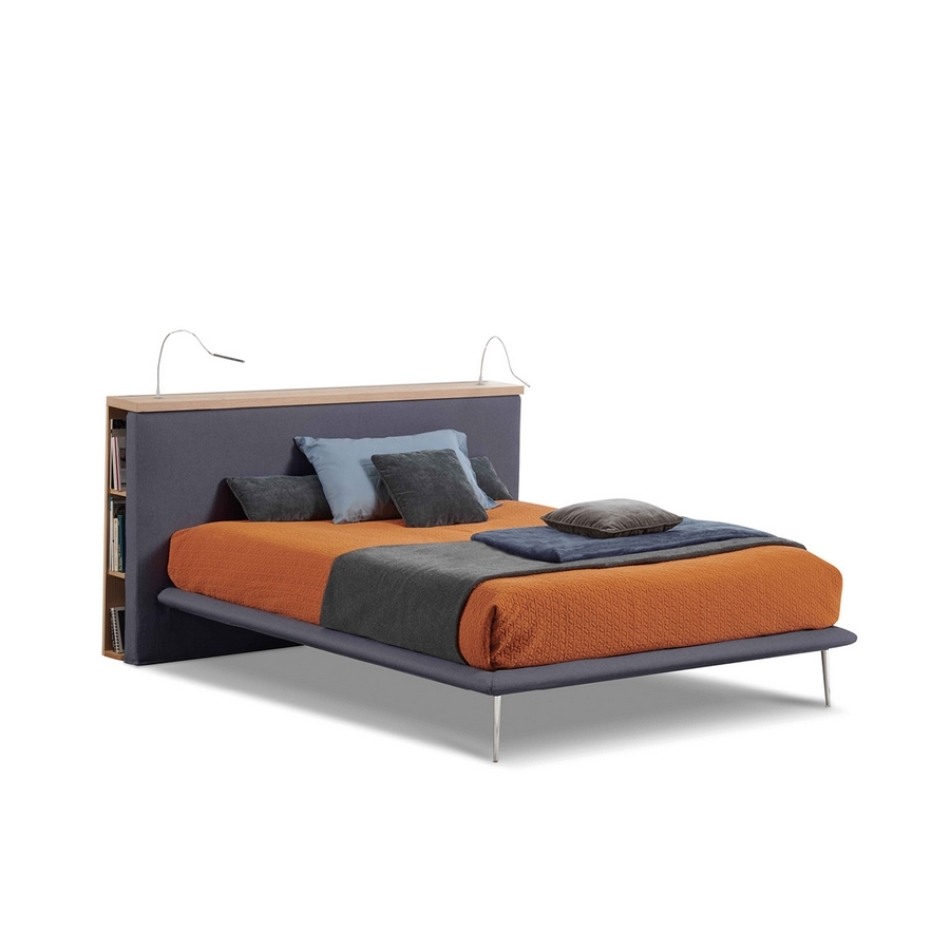 Letto matrimoniale Alba con libreria Lettissimi 